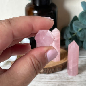 Mini Rose Quartz Tower