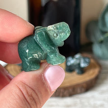 Load image into Gallery viewer, Mini Moss Agate Elephant

