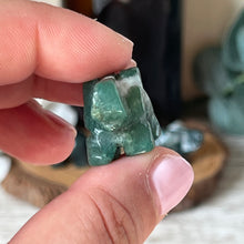 Load image into Gallery viewer, Mini Moss Agate Elephant
