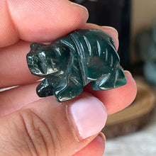 Load image into Gallery viewer, Mini Moss Agate Bear
