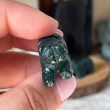 Load image into Gallery viewer, Mini Moss Agate Bear
