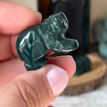 Load image into Gallery viewer, Mini Moss Agate Bear
