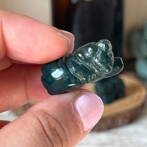 Mini Moss Agate Bear