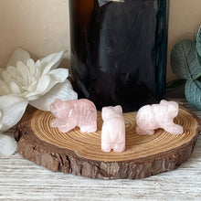 Load image into Gallery viewer, Mini Rose Quartz Bear
