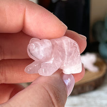 Load image into Gallery viewer, Mini Rose Quartz Bear
