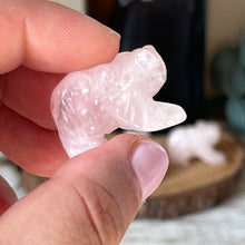 Load image into Gallery viewer, Mini Rose Quartz Bear
