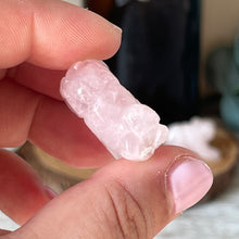Load image into Gallery viewer, Mini Rose Quartz Bear
