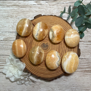 Orange Calcite Palmstone