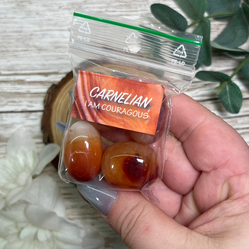 Carnelian (Tumbled, ∼50g)