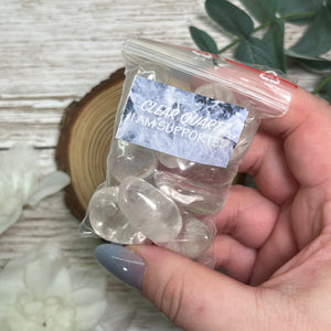 Clear Quartz (Tumbled, ∼50g)