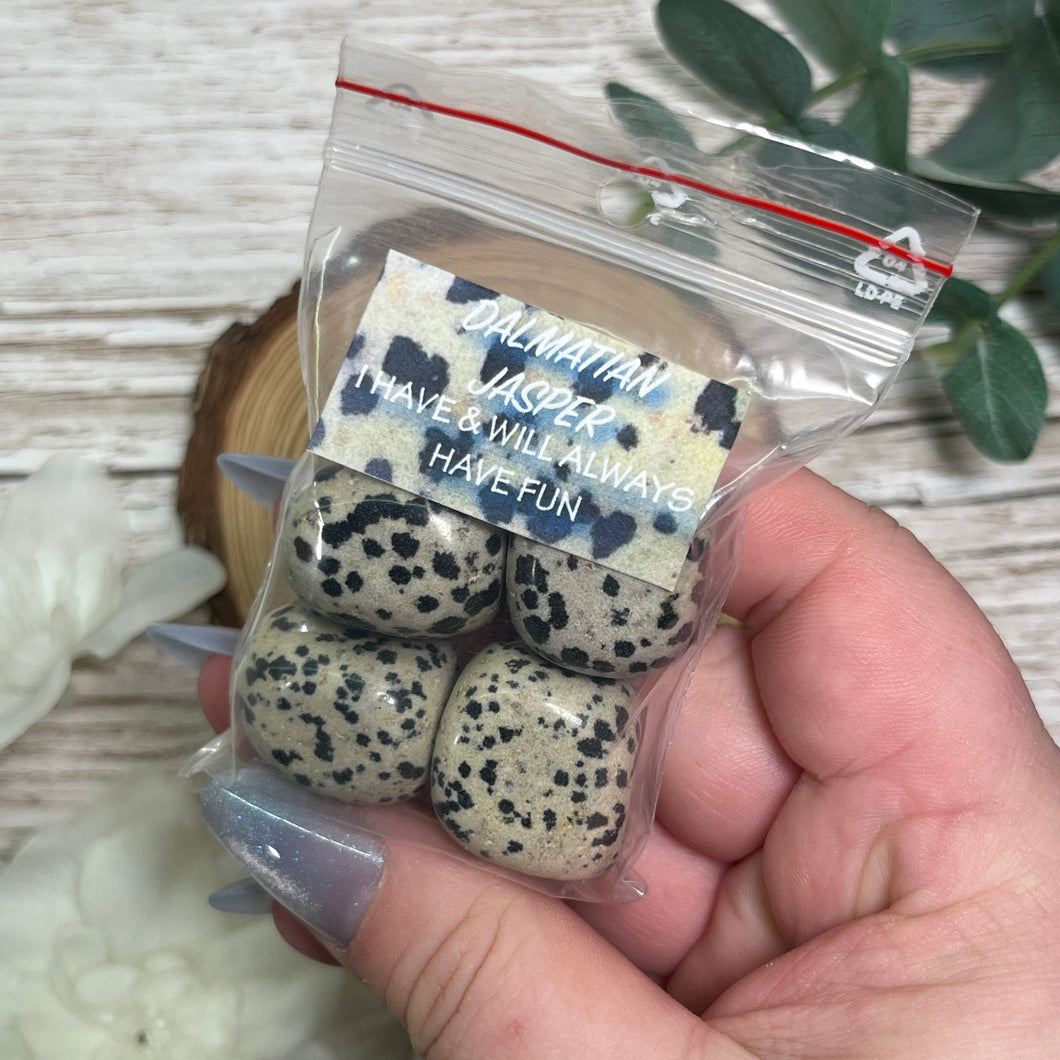 Dalmatian Jasper (Tumbled, ∼50g)