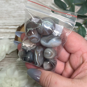 Botswana Agate (Tumbled, ∼50g)