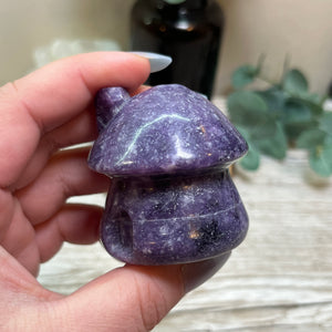 Lepidolite Fairy House Carving