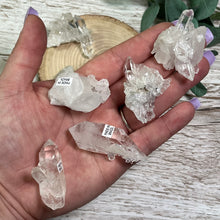 Load image into Gallery viewer, Raw Specimen: Mini Zeca De Souza Clear Quartz Clusters (A-Grade)
