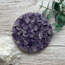 Load image into Gallery viewer, Duo Coaster: Amethyst &amp; Granite

