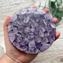 Load image into Gallery viewer, Duo Coaster: Amethyst &amp; Granite
