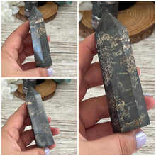 Load image into Gallery viewer, Misfit: Hematite with Inclusions Tower
