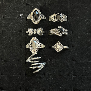 Sample: Metal Gothic Ring Set
