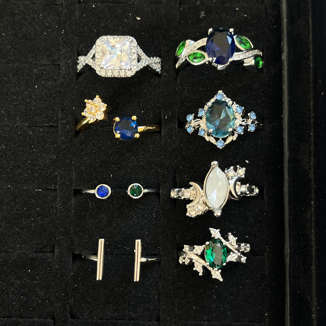 Sample: Metal Whimsical Ring Set