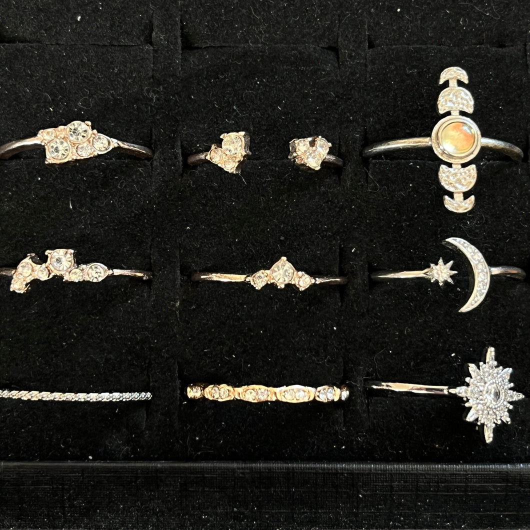 Sample: Metal Celestial Ring Set