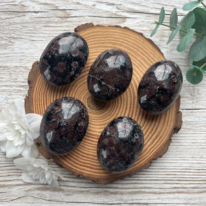 Arfvedsonite Garnet Palmstone