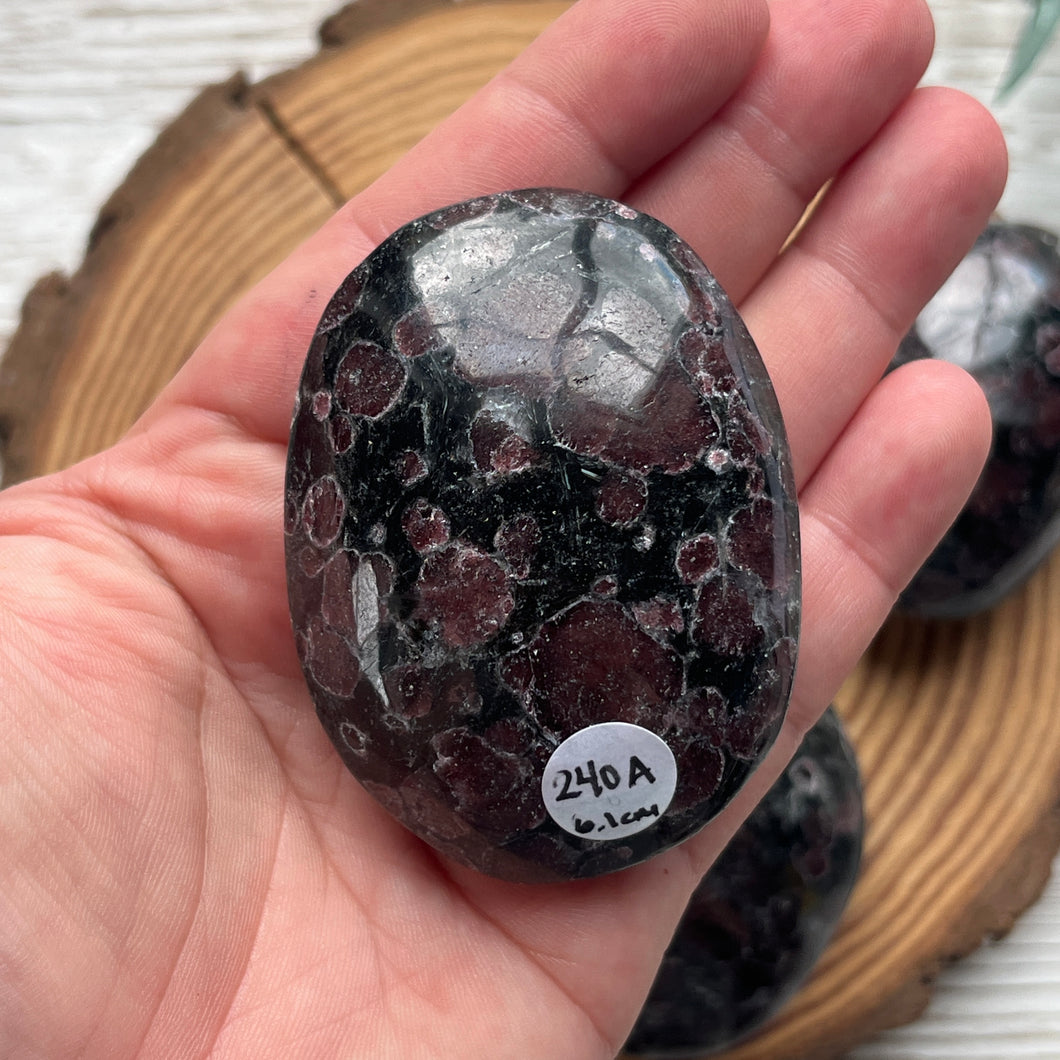 Arfvedsonite Garnet Palmstone