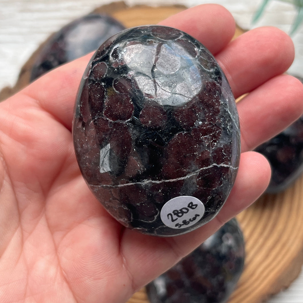 Arfvedsonite Garnet Palmstone