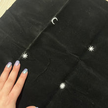 Load image into Gallery viewer, Tarot Altar Scarf - Velvet Black Star
