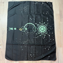 Load image into Gallery viewer, Tarot Altar Scarf - Black Celestial
