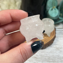 Load image into Gallery viewer, Small Clear Quartz Cauldron
