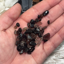 Load image into Gallery viewer, AKindHalloween: ~15g Smoky Quartz Chip Coffin
