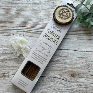 Winter Solstice Incense Sticks: Cranberry, Orange & Cinnamon