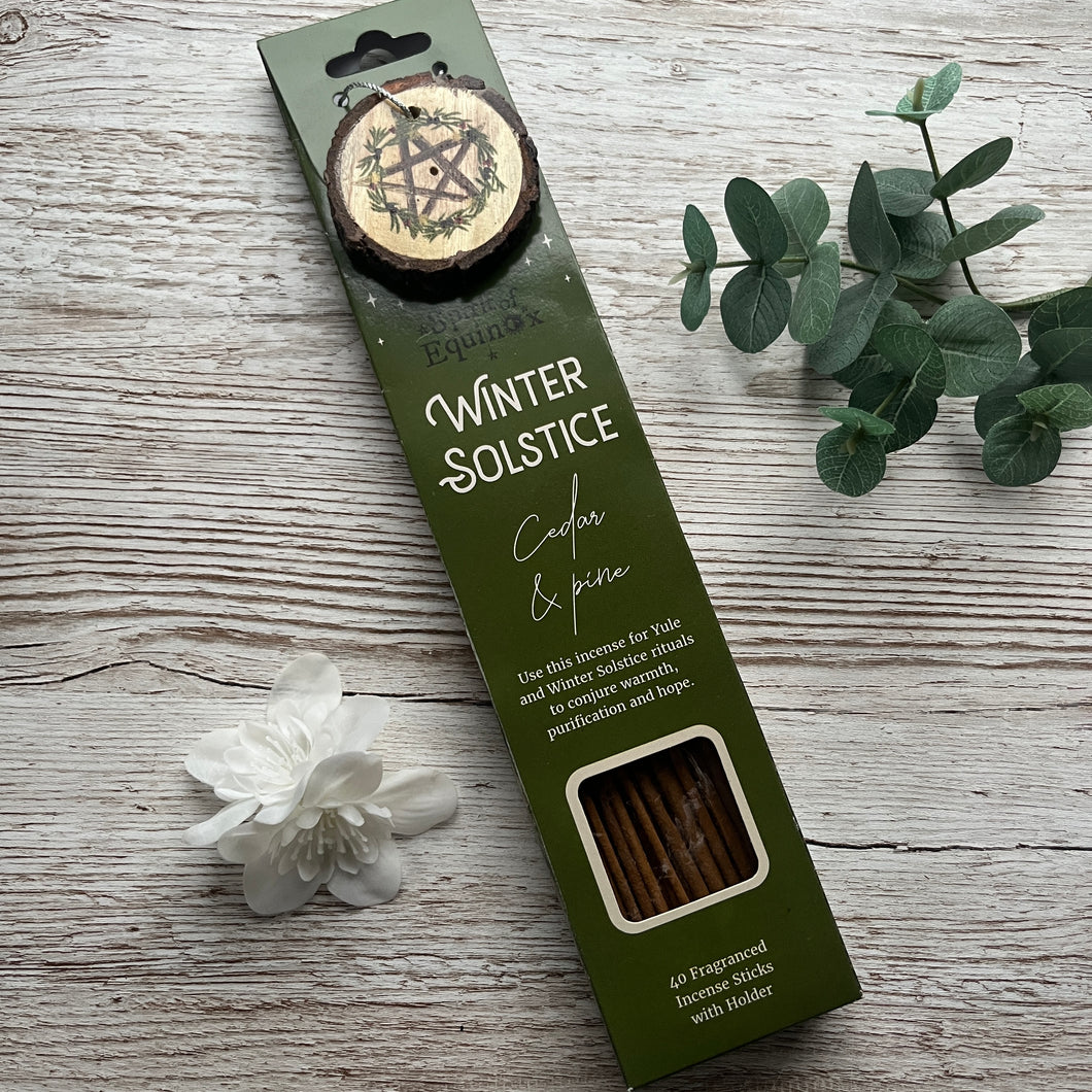 Winter Solstice Incense Sticks: Cedar & Pine