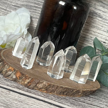 Load image into Gallery viewer, Mini Clear Quartz Lemurian Tower
