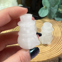 Load image into Gallery viewer, AKindHoliday: Small Clear Quartz Snowman
