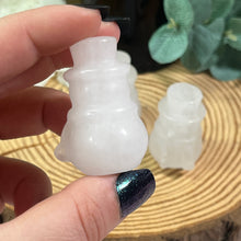 Load image into Gallery viewer, AKindHoliday: Small Clear Quartz Snowman
