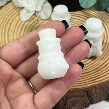 Load image into Gallery viewer, AKindHoliday: Small White Jade Snowman
