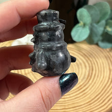 Load image into Gallery viewer, AKindHoliday: Small Larvikite Snowman
