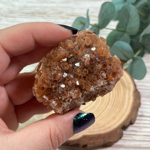Orange Aragonite Raw Star Cluster