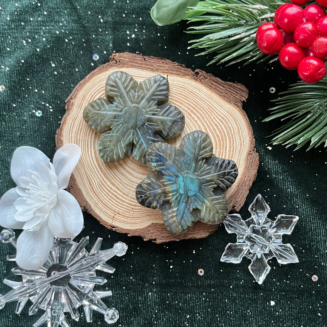 AKindHoliday: Labradorite Snowflake