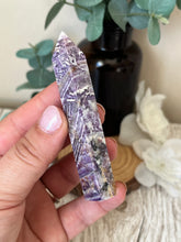 Load image into Gallery viewer, Purple Silk Fluorite Tower
