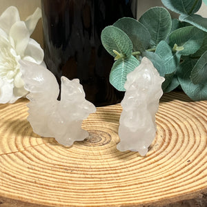 Clear Quartz Squirrel