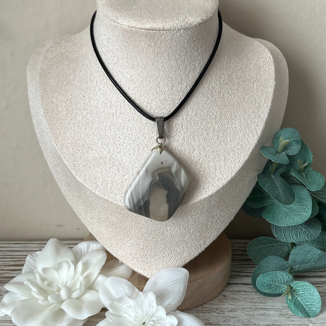 Polish Flint Pendant