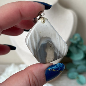 Polish Flint Pendant
