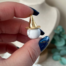 Load image into Gallery viewer, Howlite Witch Hat Pendant (AKC Exclusive)
