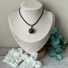 Load image into Gallery viewer, Tigers Eye Round Pendant
