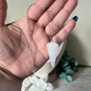 Clear Quartz Sample Pendulum