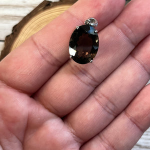 Smokey Quartz Pendant (S925)