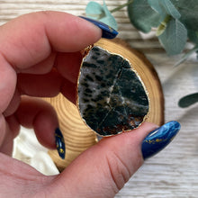 Load image into Gallery viewer, Drop Gold Plated Raw Amethyst Pendant
