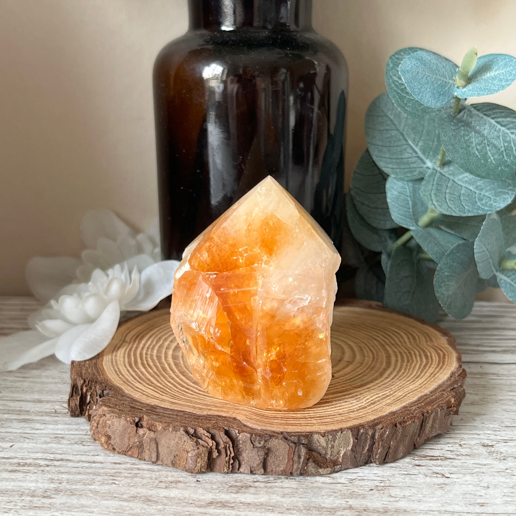 Small Semi-Polished Heated Citrine